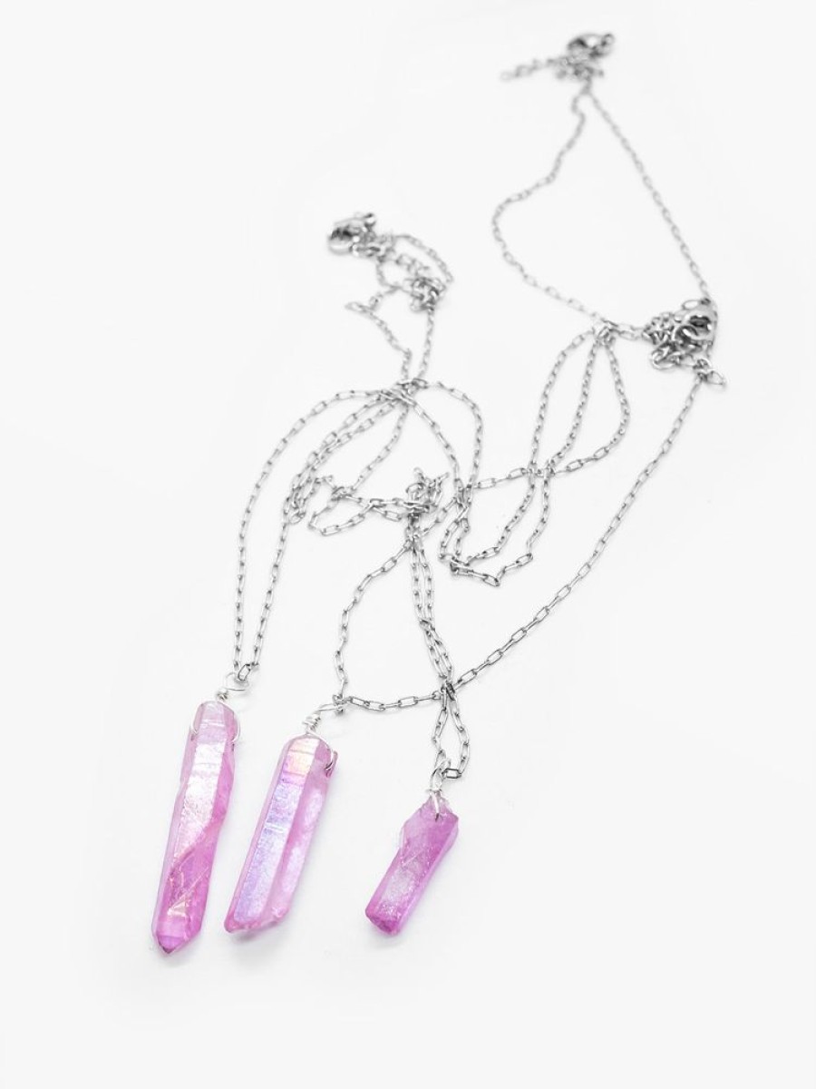 Accessories SKYDANCE Chokers | Pixie Pink Quartz Choker