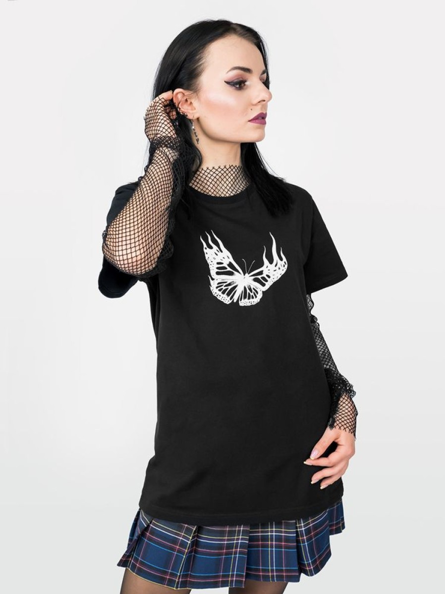 Clothes SKYDANCE | Butterfly On Fire T-Shirt