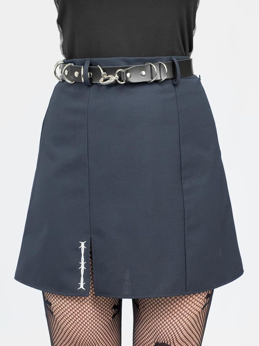 Clothes SKYDANCE Mini Skirts | Coven Upcycled Wool Mini Skirt