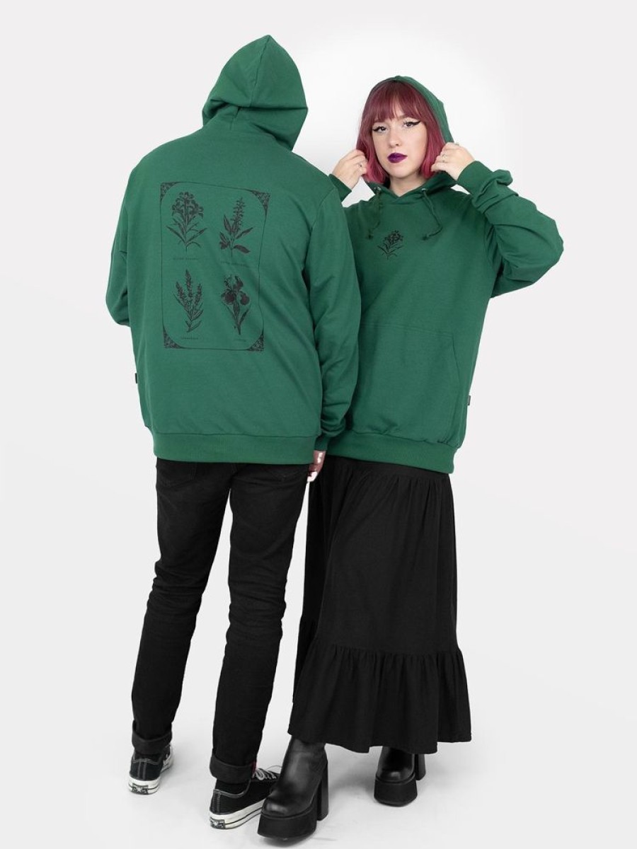 Clothes SKYDANCE | Herbarium Green Hoodie