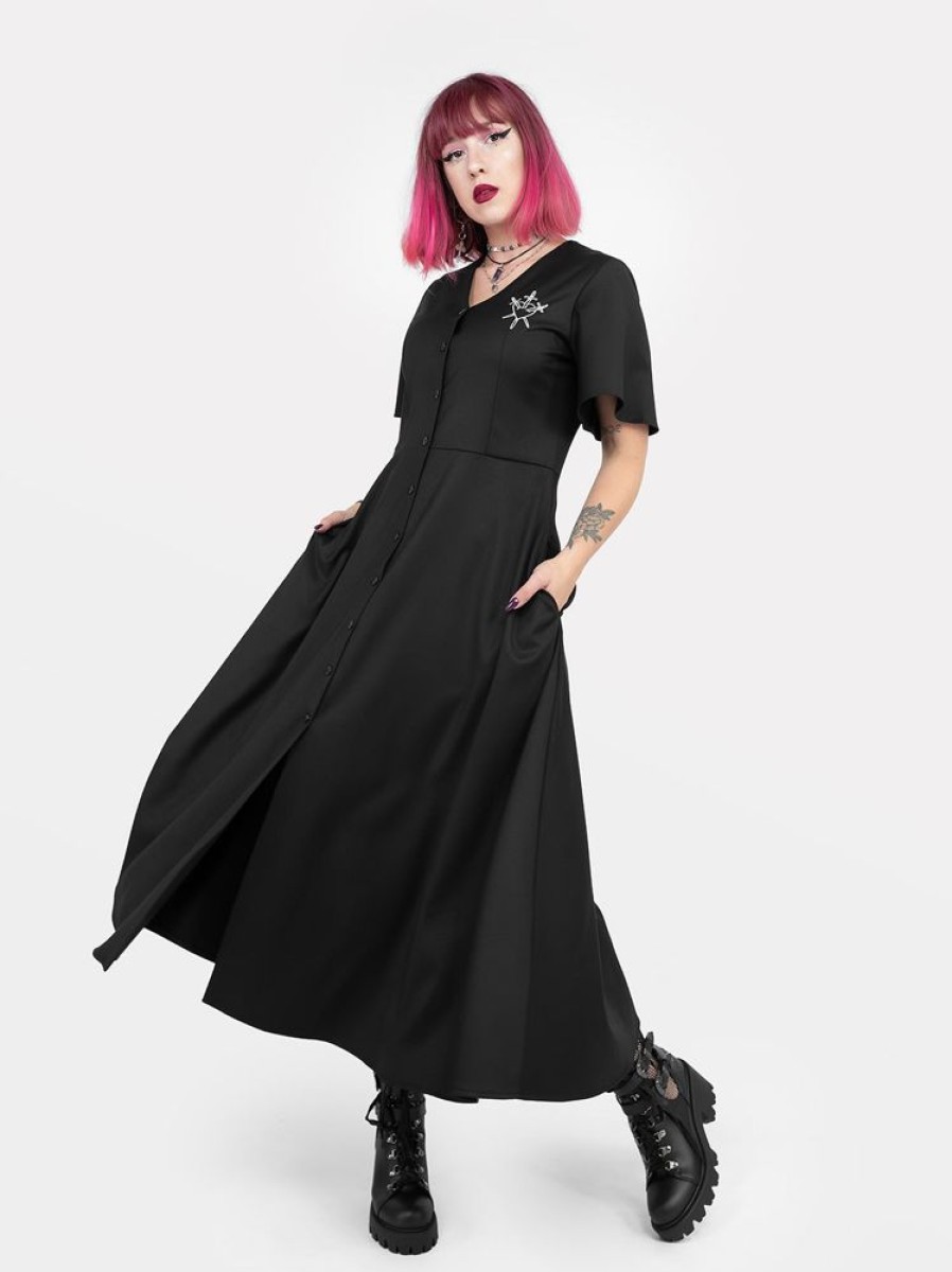 Clothes SKYDANCE | Moira Button-Up Midaxi Dress