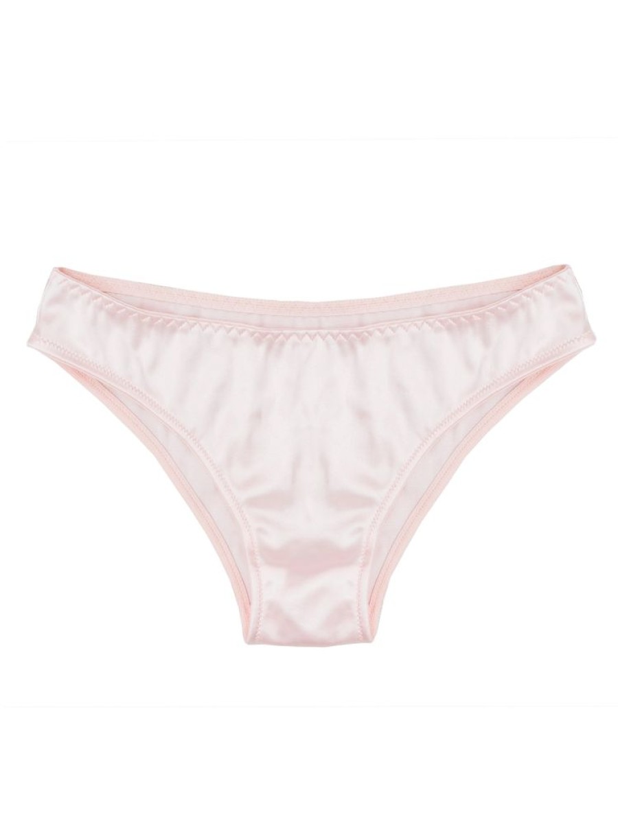 Clothes SKYDANCE | Divine Low Rise Pink Satin Panties