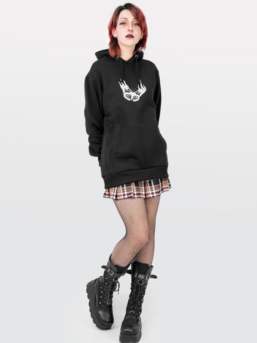 Clothes SKYDANCE | Butterfly On Fire Hoodie