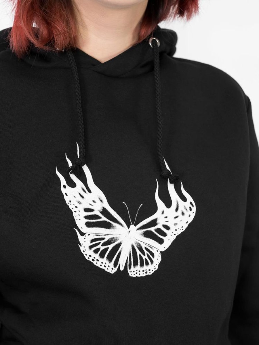 Clothes SKYDANCE | Butterfly On Fire Hoodie