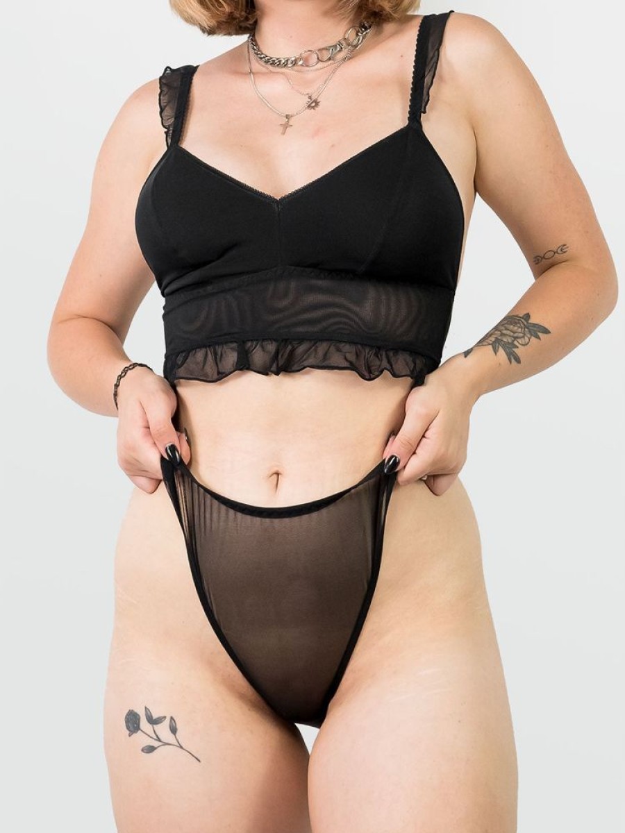 Clothes SKYDANCE | High Leg Mesh Panties