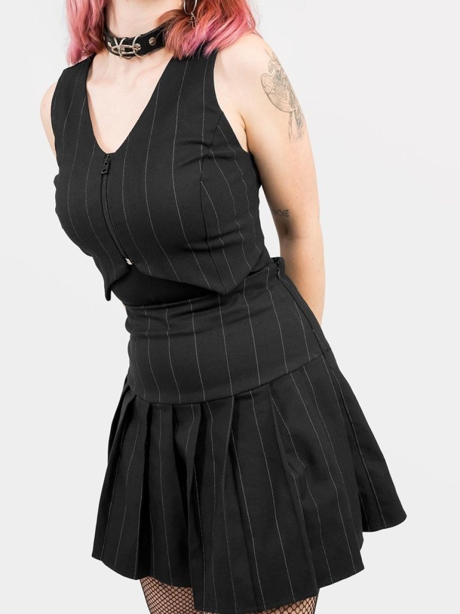 Clothes SKYDANCE | Tantrum Pinstripe Vest