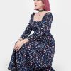 Clothes SKYDANCE | The Maiden Blue Floral Maxi Dress