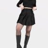 Clothes SKYDANCE Mini Skirts | Satin Pleated Mini Skirt