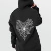 Clothes SKYDANCE | Heartache Cobweb Hoodie