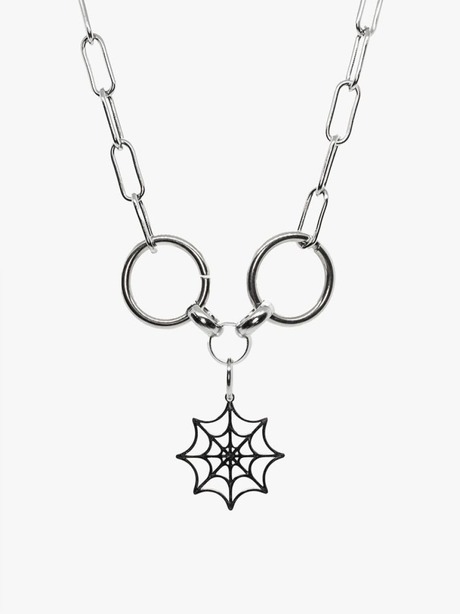 Accessories SKYDANCE Necklaces | Obscene Spiderweb Necklace