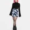 Clothes SKYDANCE Mini Skirts | Darkfall Mini Zip Up Skirt