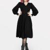 Clothes SKYDANCE | Hypnosis Puff Sleeve Dress