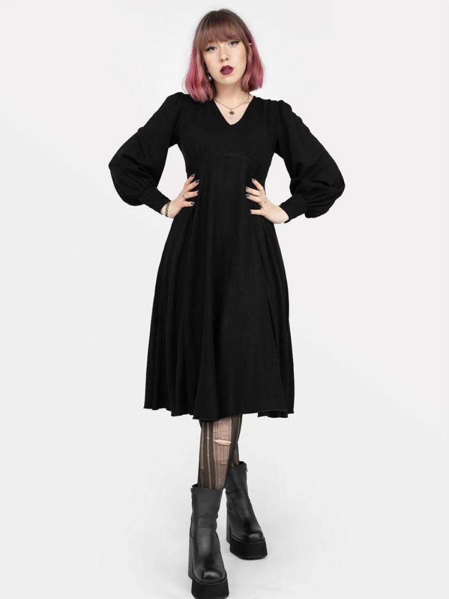 Clothes SKYDANCE | Hypnosis Puff Sleeve Dress