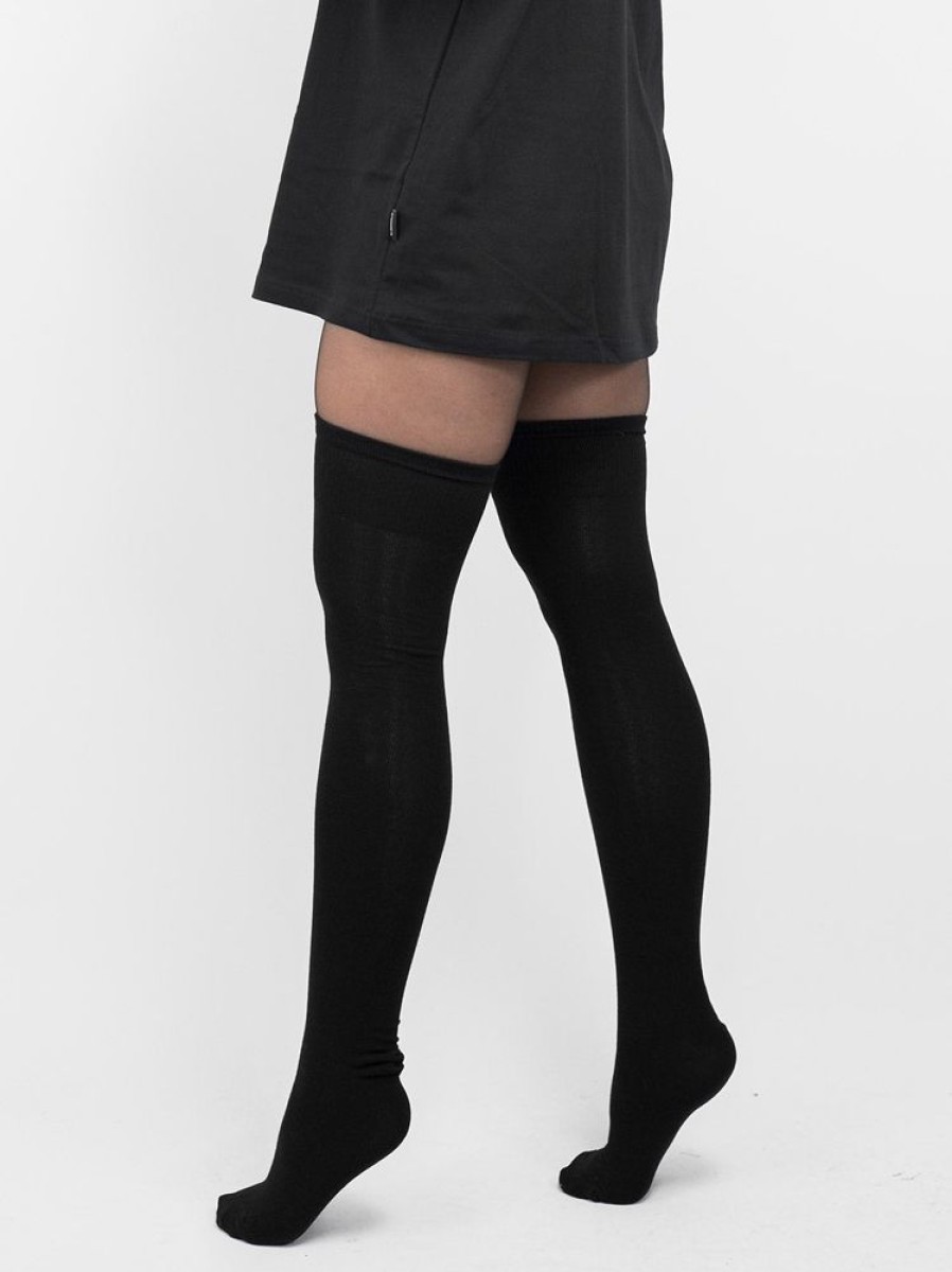 Accessories SKYDANCE | Black Over The Knee Socks