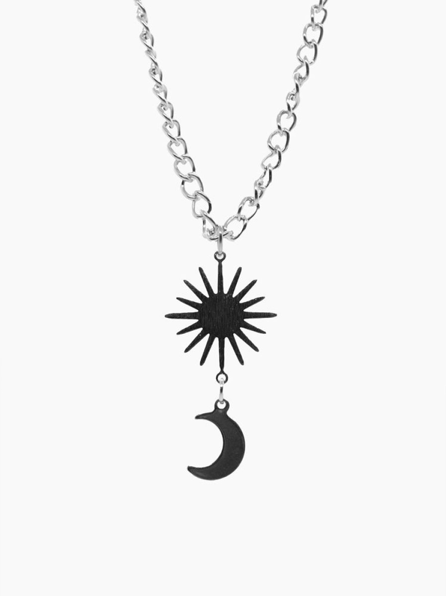 Accessories SKYDANCE Necklaces | Daybreak Sun And Moon Necklace