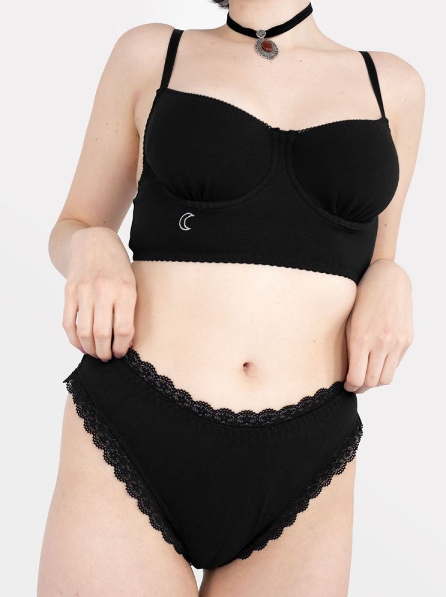 Clothes SKYDANCE | Charm Organic Cotton High Leg Panties