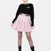 Clothes SKYDANCE Mini Skirts | Tall Dusty Pink Tennis Belt Skirt